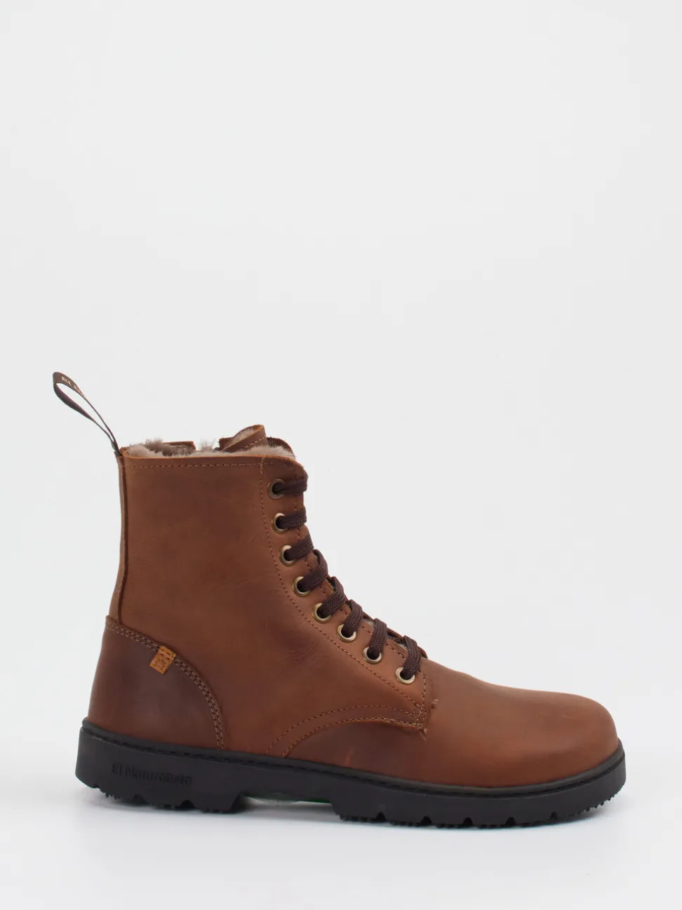 El Naturalista – Schnürboots aus Fettleder braun