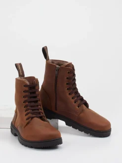El Naturalista – Schnürboots aus Fettleder braun