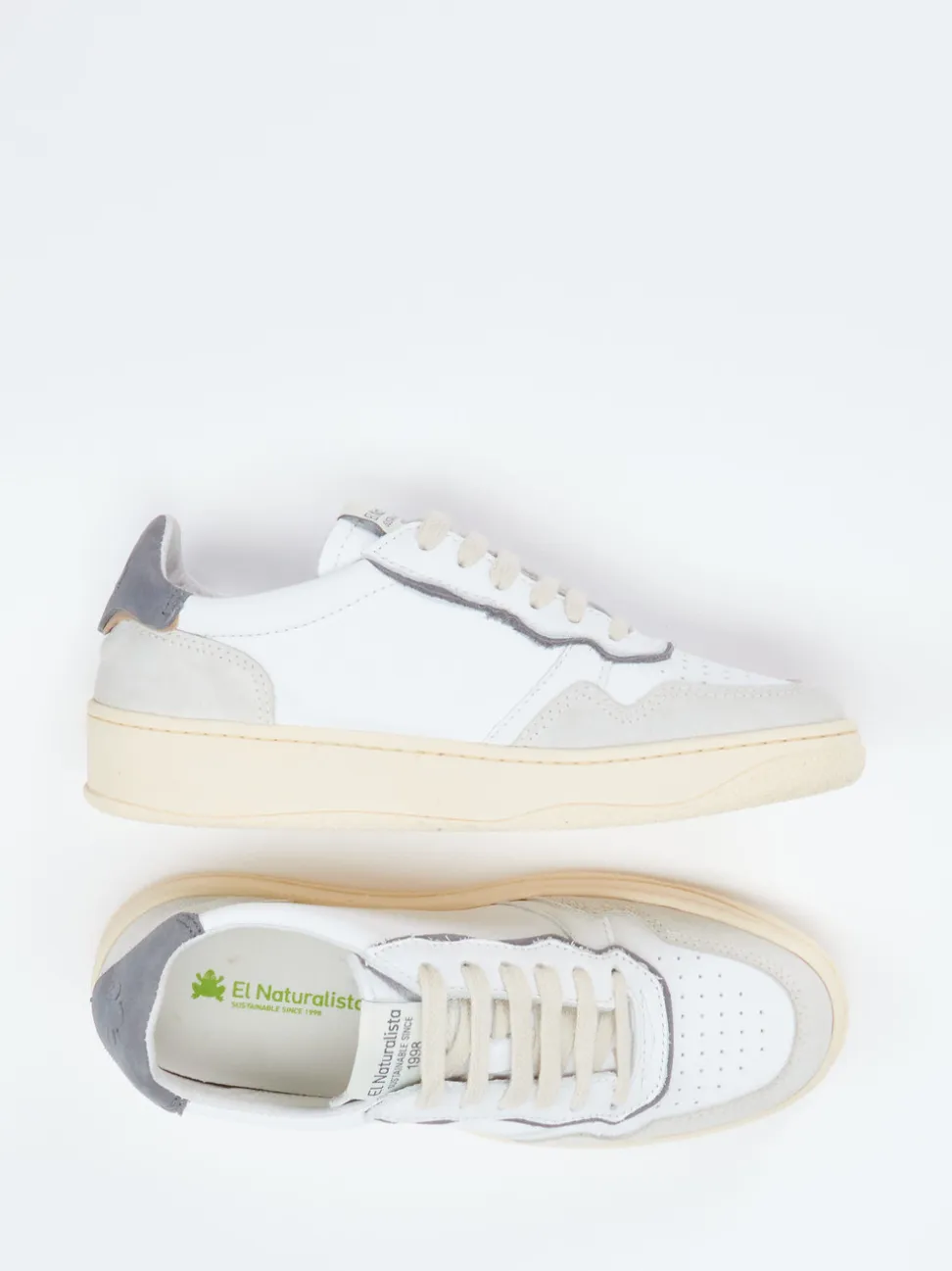El Naturalista – Sneaker aus Kalbleder in Weiß