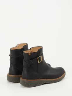 El Naturalista – Stiefelette aus Fettleder schwarz
