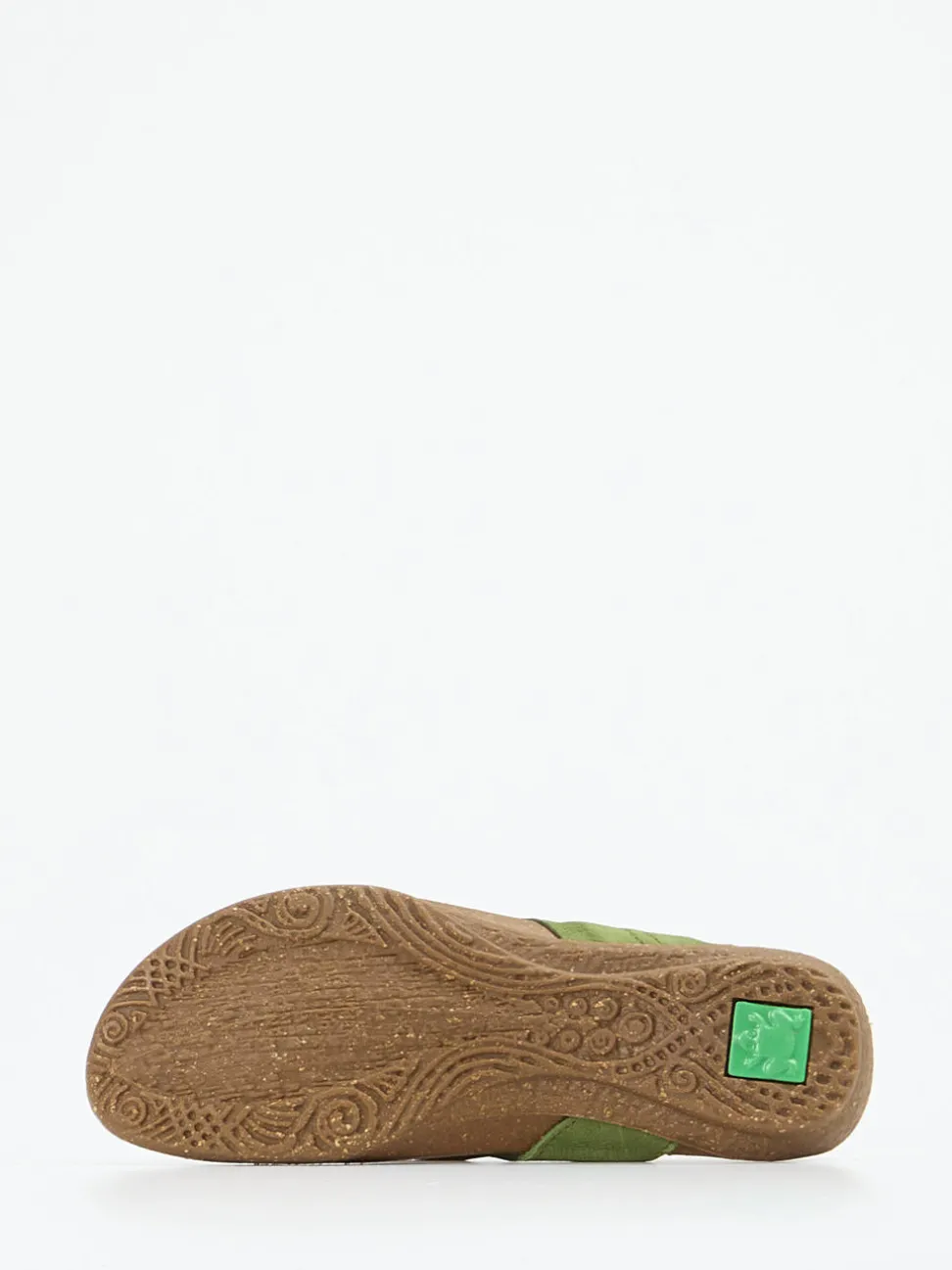 El Naturalista – Zehentrenner-Sandalen aus Nubukleder grün