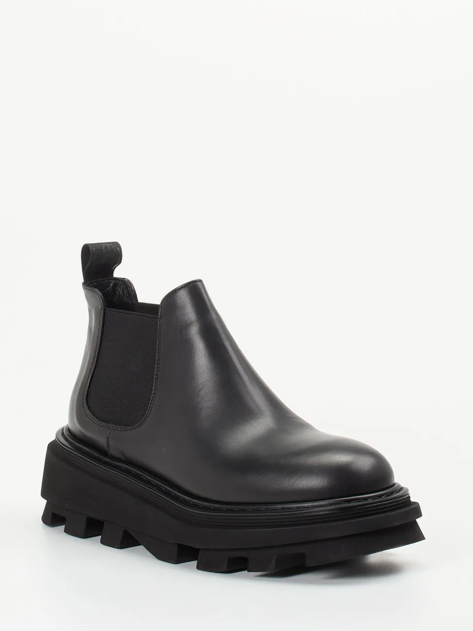 Elena Iachi – Chelsea Boots aus Kalbleder Schwarz
