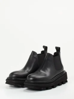 Elena Iachi – Chelsea Boots aus Kalbleder Schwarz