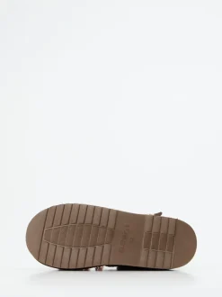Elena Iachi – Plateau-Loafer aus Veloursleder Braun