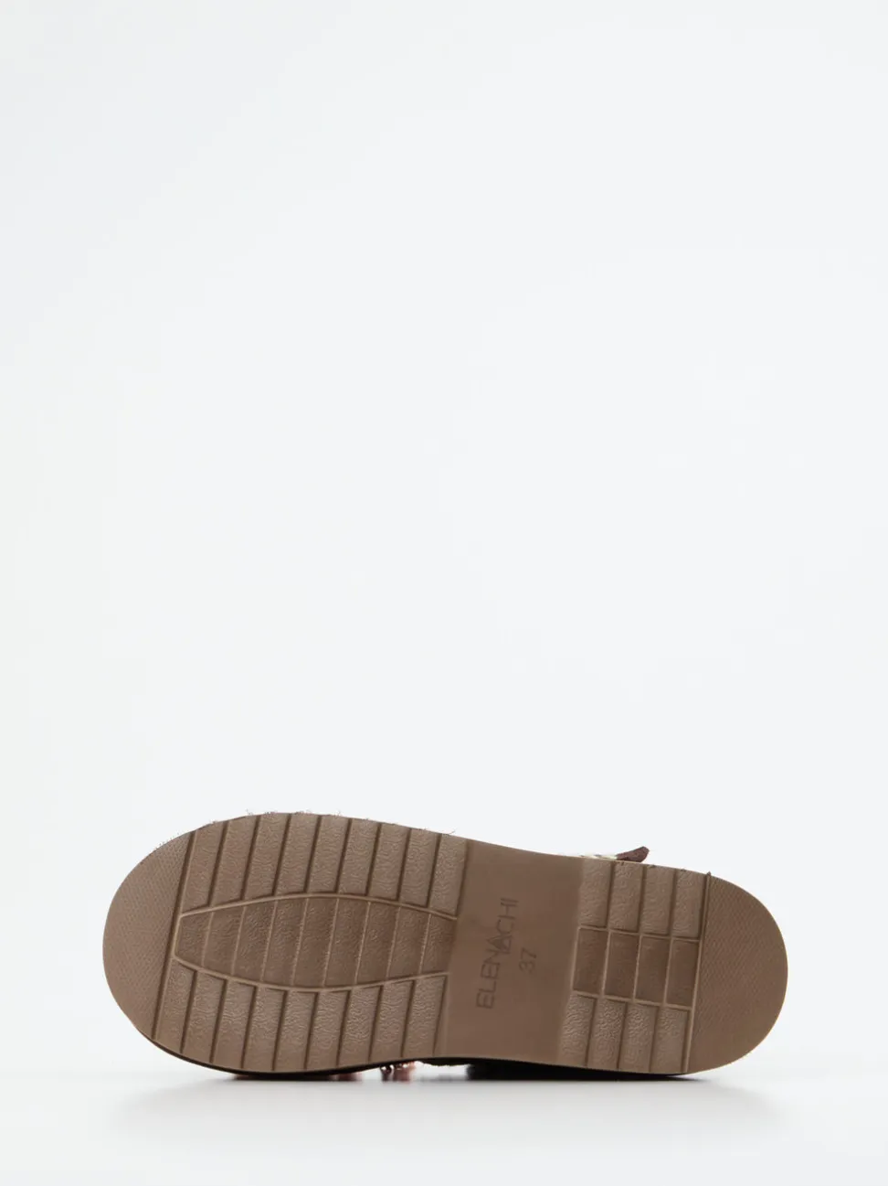 Elena Iachi – Plateau-Loafer aus Veloursleder Braun