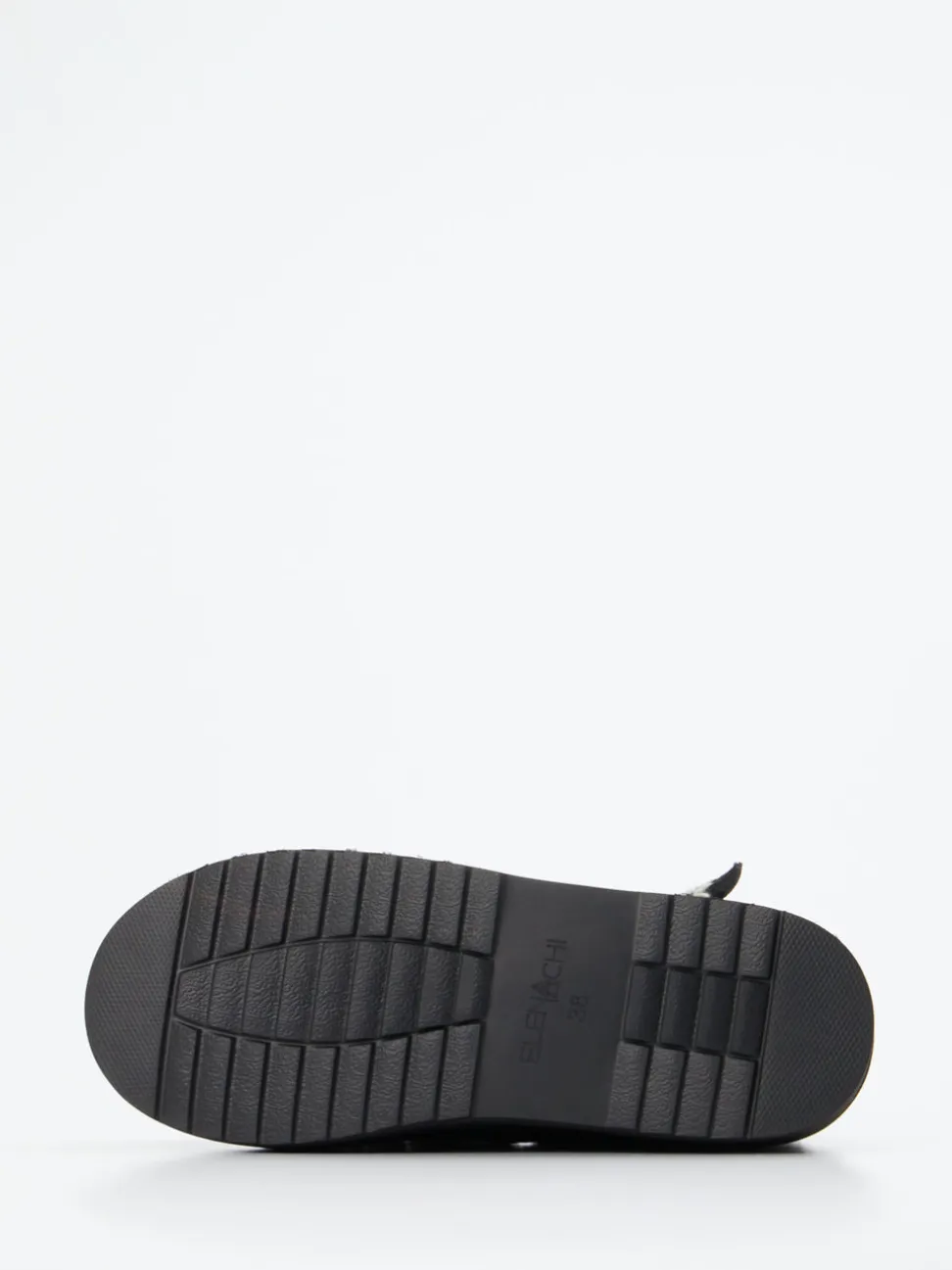 Elena Iachi – Plateau-Loafer aus Veloursleder Schwarz