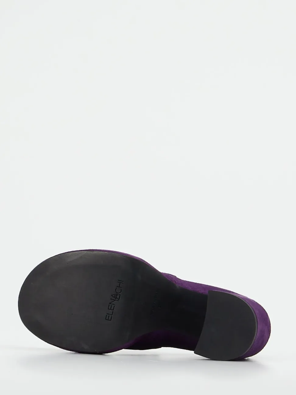 Elena Iachi – Plateau-Loafer aus Veloursleder Violett