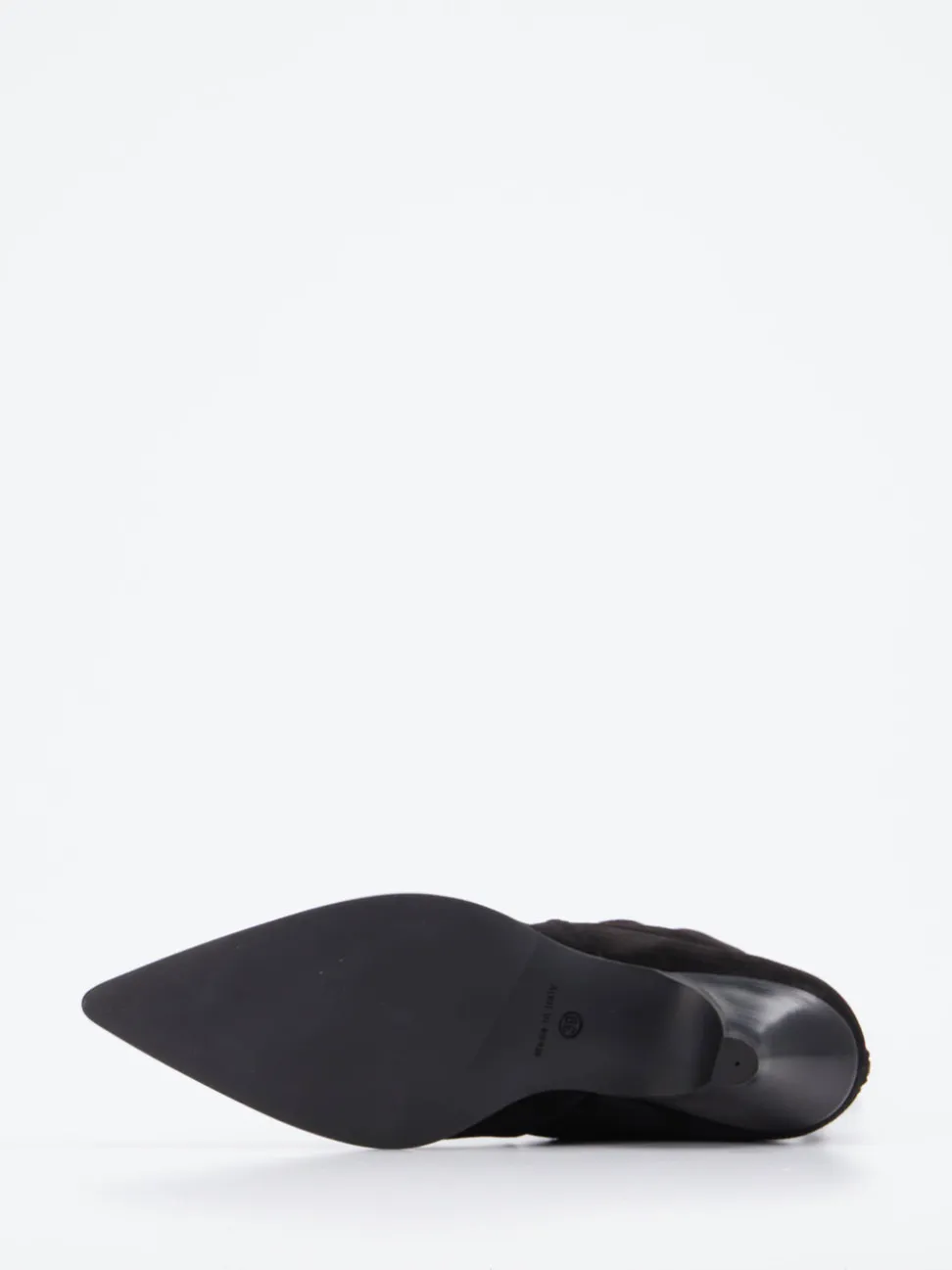 Elena Iachi – Stiefeletten aus Veloursleder schwarz