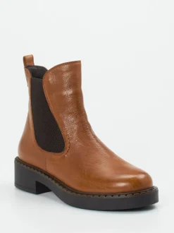 Everybody – Chelsea Boots aus Kalbleder cognacbraun
