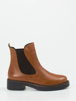 Everybody – Chelsea Boots aus Kalbleder cognacbraun