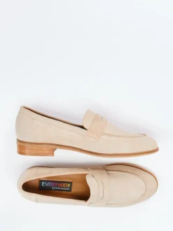 Everybody – Loafer aus Veloursleder beige