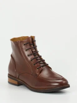 Everybody – Schnürboots aus Kalbleder Mittelbraun