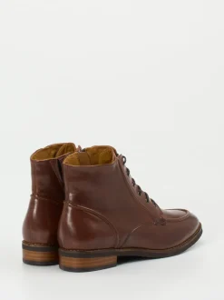 Everybody – Schnürboots aus Kalbleder Mittelbraun