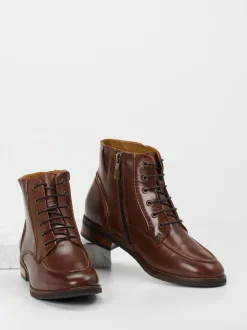 Everybody – Schnürboots aus Kalbleder Mittelbraun