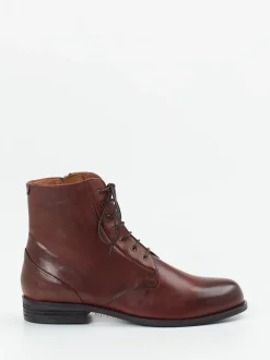 Everybody – Schnürstiefelette aus Kalbleder Dunkelbraun
