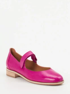 Everybody – Spangenpumps aus Kalbleder pink glänzend