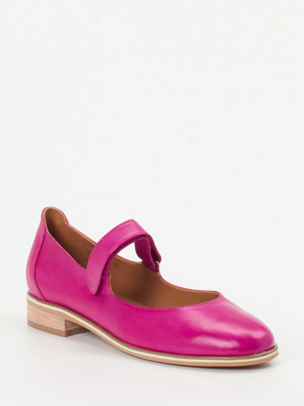 Everybody – Spangenpumps aus Kalbleder pink glänzend