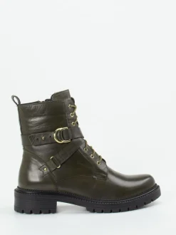 Everybody – Stiefelette aus Lammleder Olivgrün
