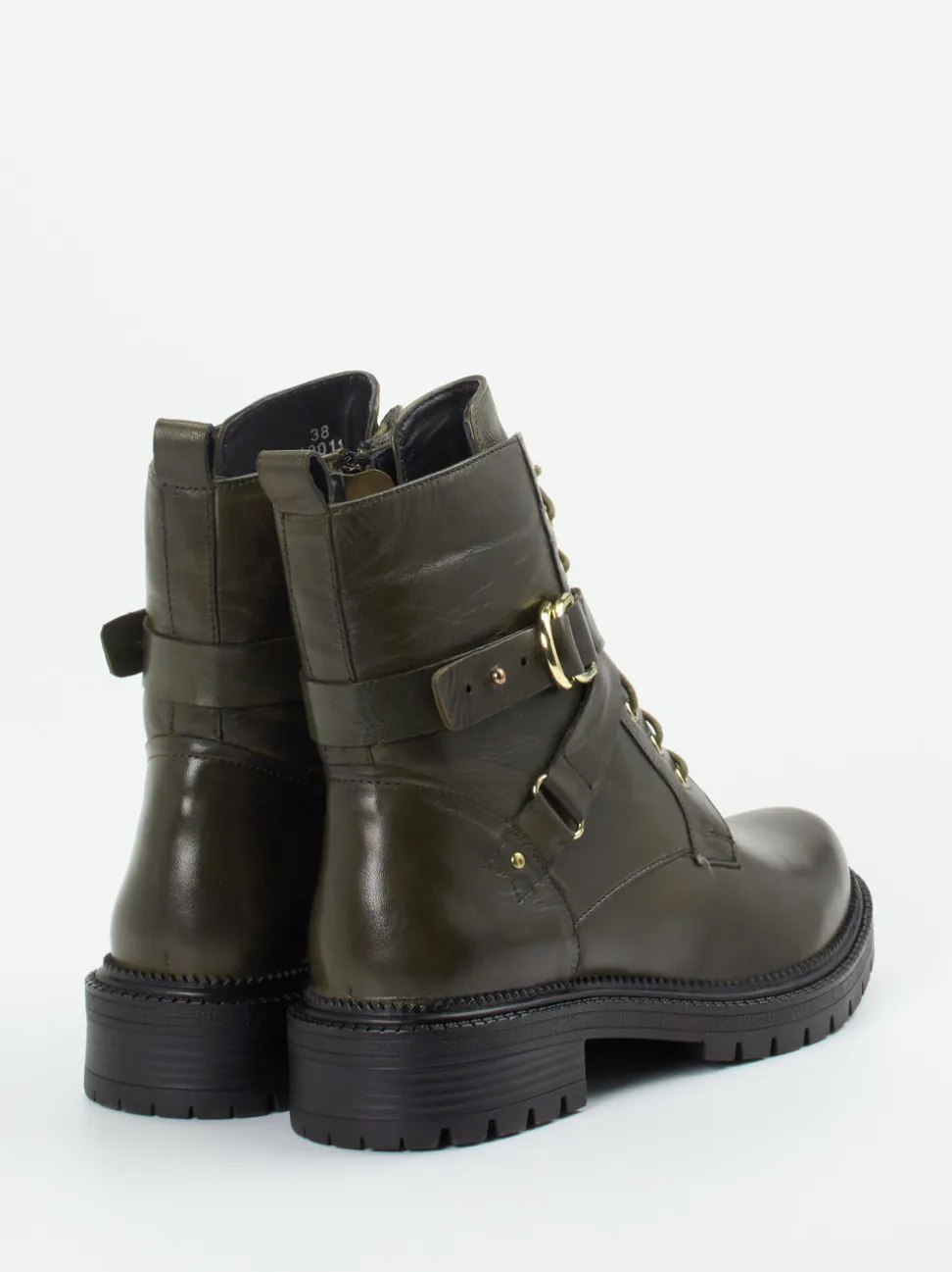 Everybody – Stiefelette aus Lammleder Olivgrün
