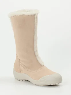 EXETER – Winterstiefel aus Veloursleder beige