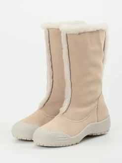 EXETER – Winterstiefel aus Veloursleder beige