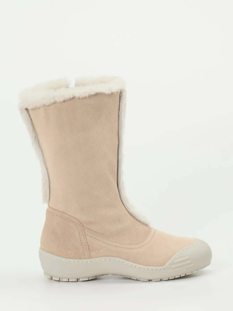 EXETER – Winterstiefel aus Veloursleder beige