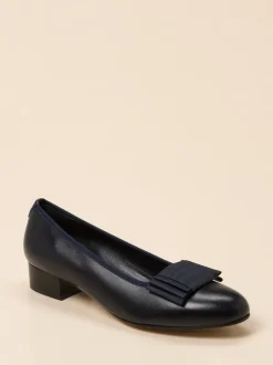 Finest – Ballerinas aus Lammleder Dunkelblau