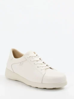 Finn Comfort – Bequem-Sneaker aus Kalbleder cremeweiß