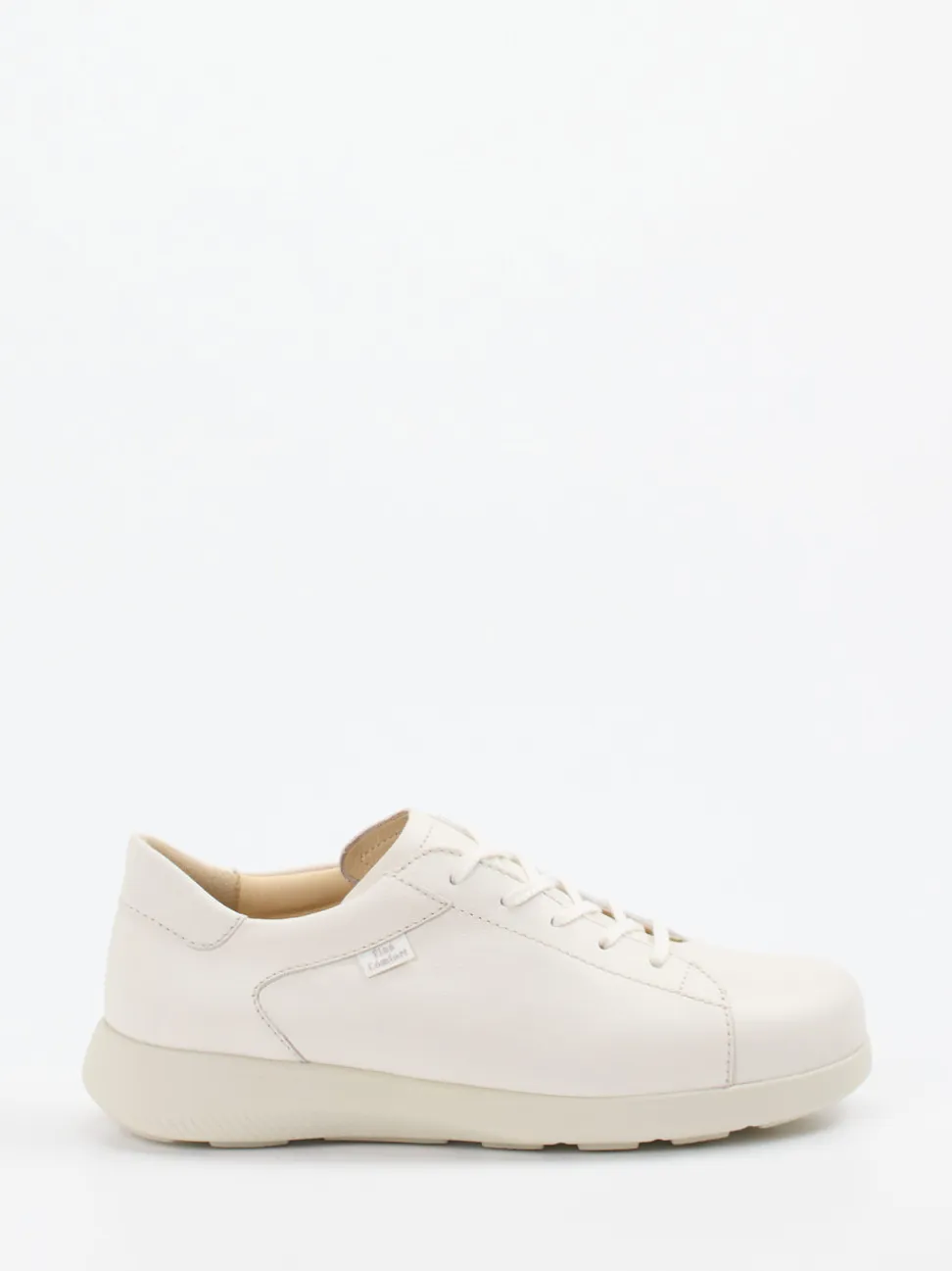 Finn Comfort – Bequem-Sneaker aus Kalbleder cremeweiß