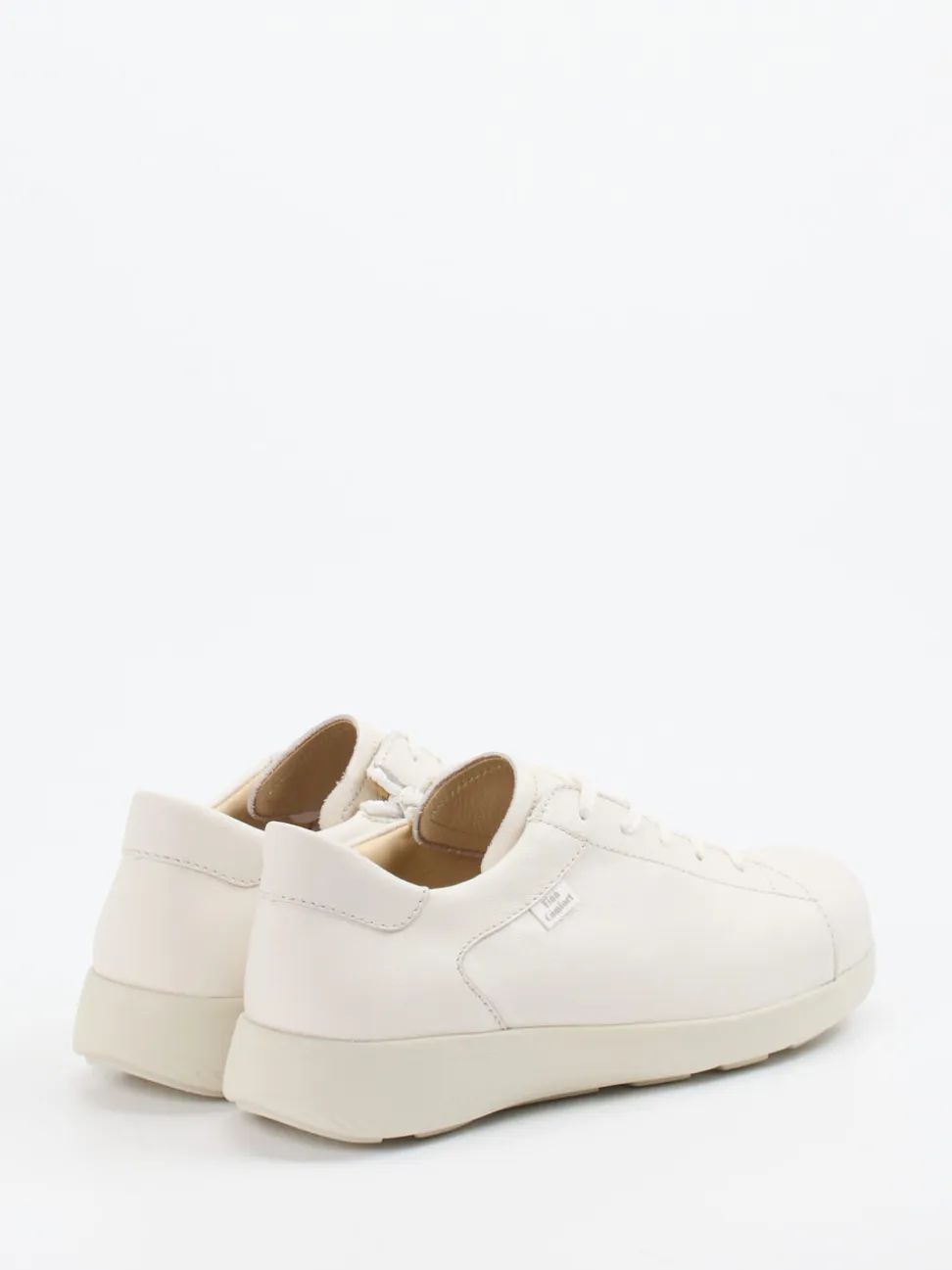 Finn Comfort – Bequem-Sneaker aus Kalbleder cremeweiß
