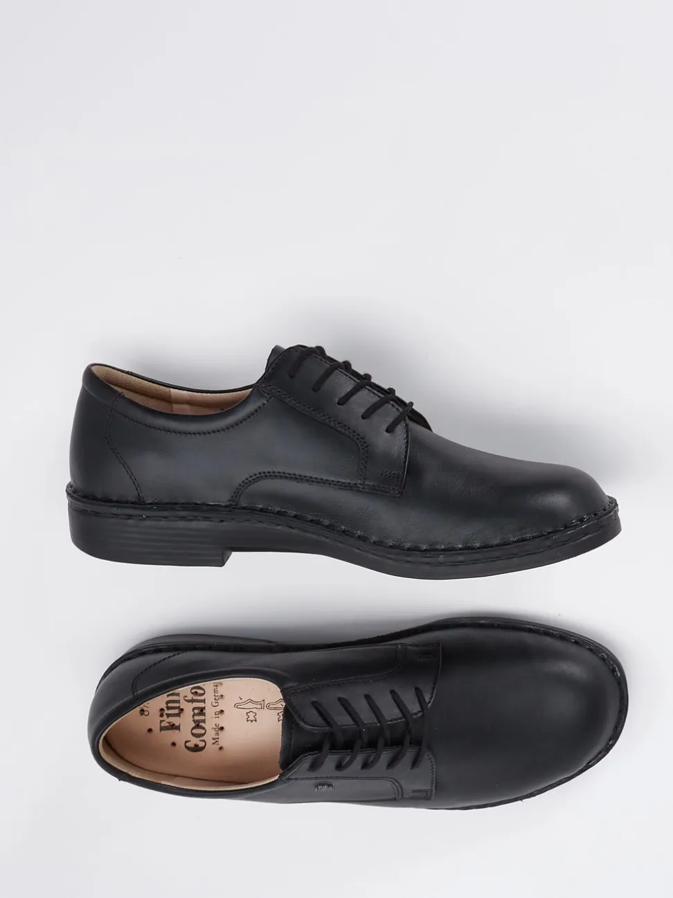 Finn Comfort – Derby-Schnürschuh aus Kalbleder schwarz