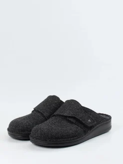 Finn Comfort – Hausschuh aus Wollfilz anthrazitgrau