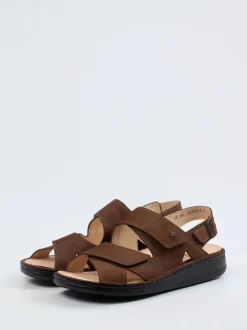 Finn Comfort – Herrensandalen aus Nubukleder braun