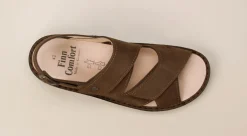 Finn Comfort – Herrensandalen aus Nubukleder braun