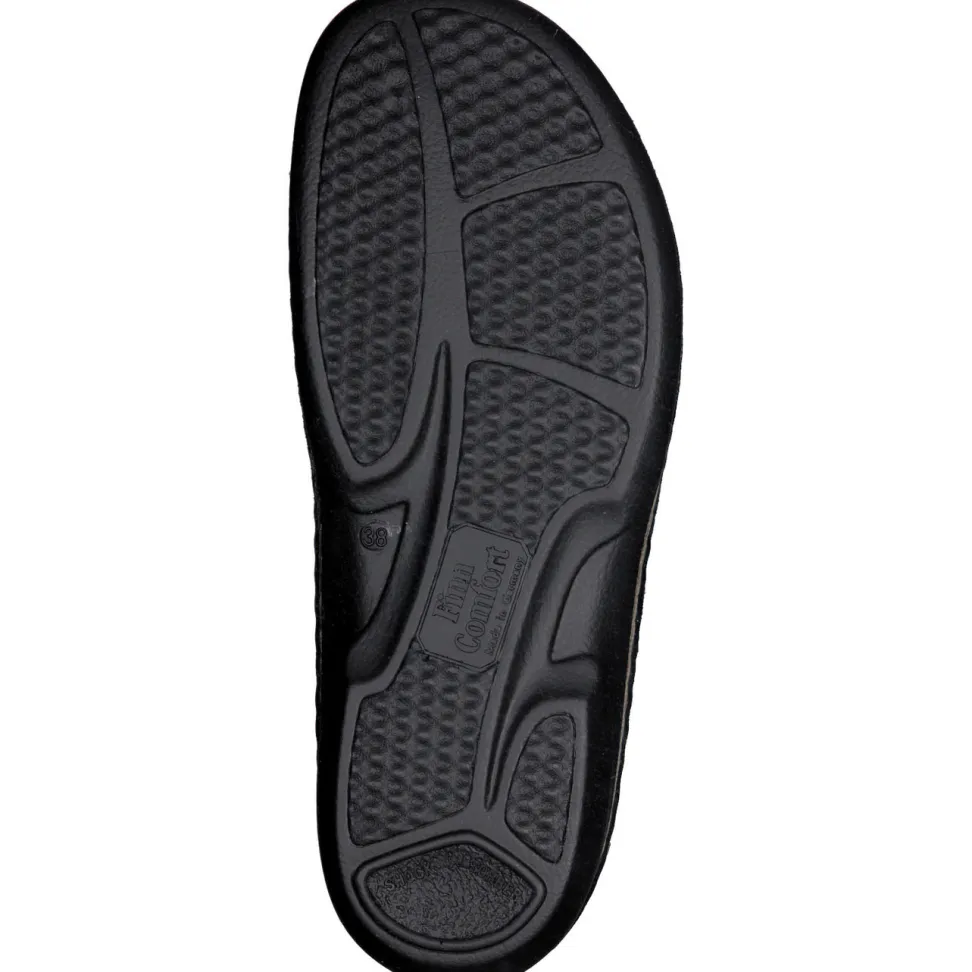Finn Comfort – Komfort-Halbschuhe aus Kalbleder Schwarz
