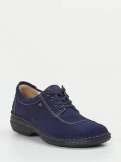 Finn Comfort – Komfort-Halbschuh aus Veloursleder Blau