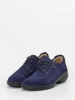 Finn Comfort – Komfort-Halbschuh aus Veloursleder Blau