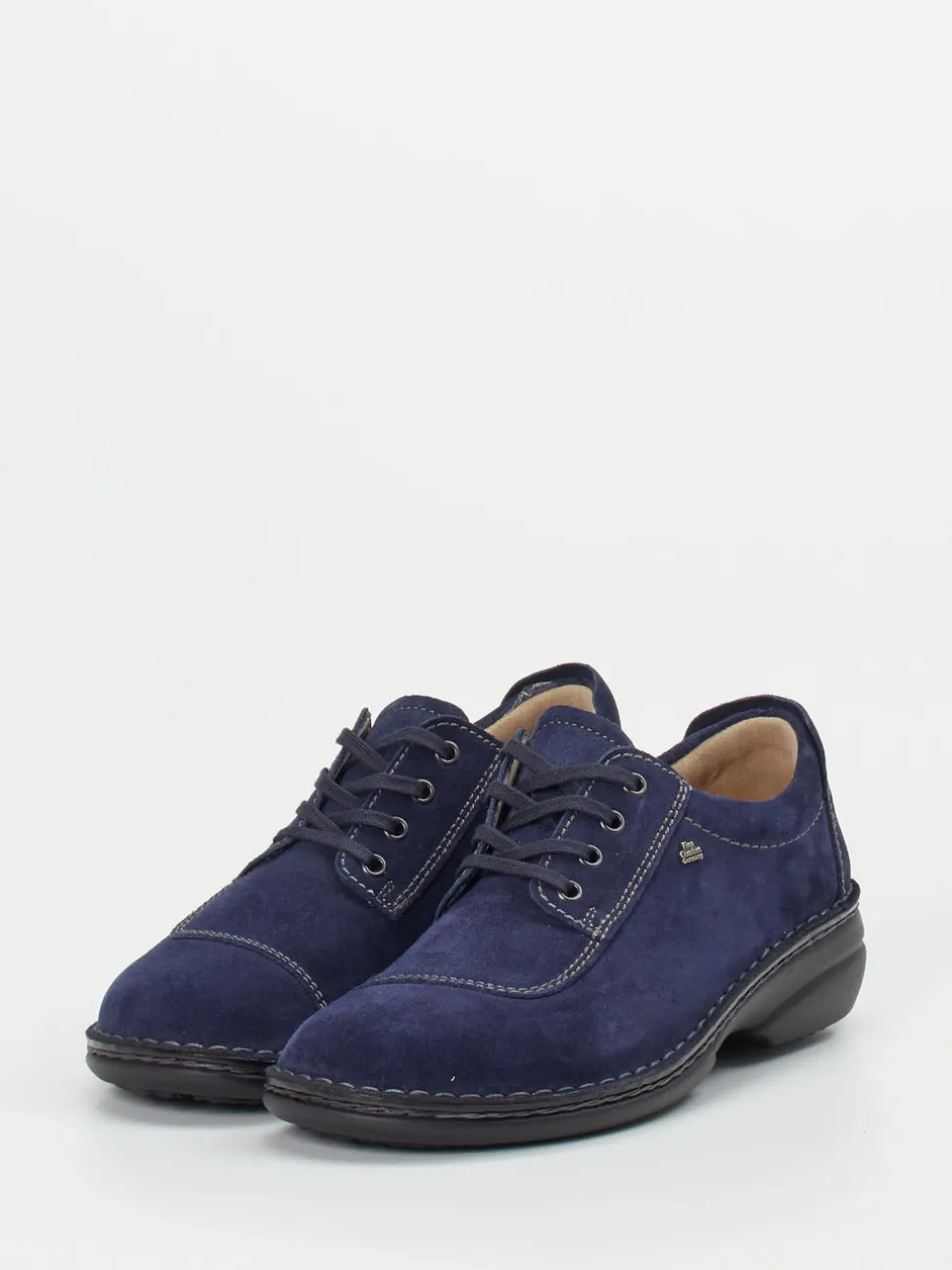 Finn Comfort – Komfort-Halbschuh aus Veloursleder Blau