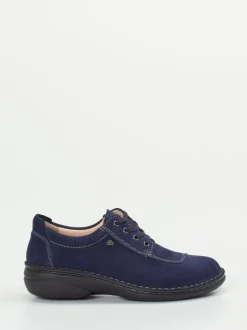 Finn Comfort – Komfort-Halbschuh aus Veloursleder Blau