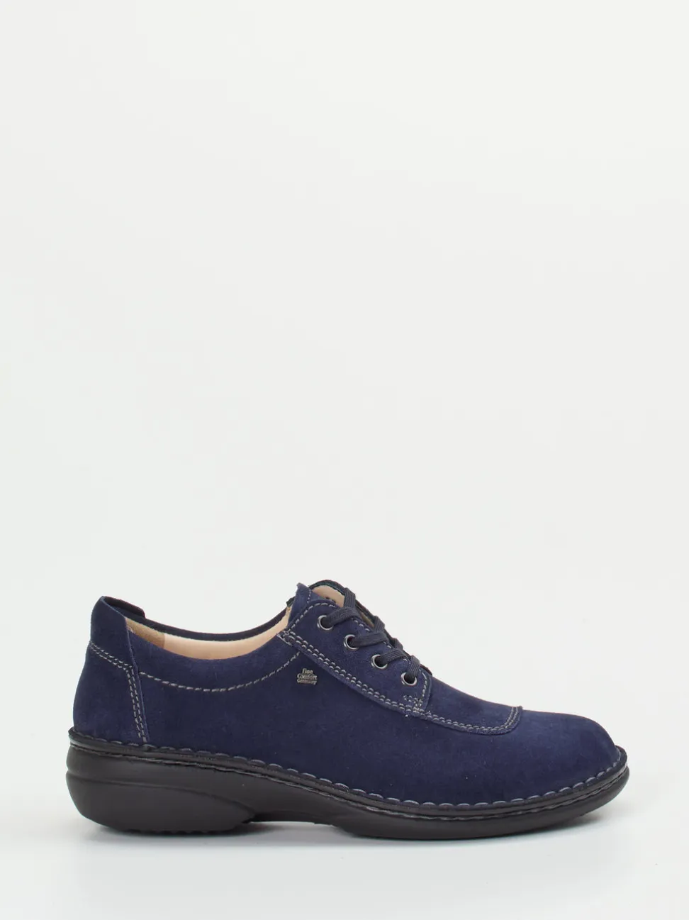 Finn Comfort – Komfort-Halbschuh aus Veloursleder Blau