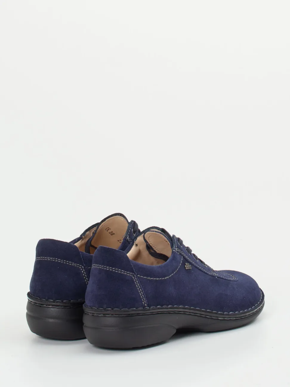Finn Comfort – Komfort-Halbschuh aus Veloursleder Blau