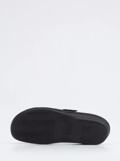 Finn Comfort – Komfort-Pantolette aus Kalbleder Schwarz