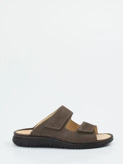 Finn Comfort – Komfort-Pantolette aus Nubukleder braun