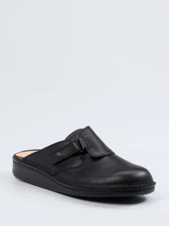 Finn Comfort – Komfort-Pantolette aus Kalbleder Schwarz