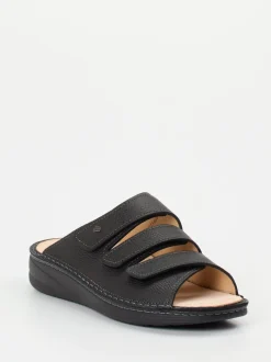 Finn Comfort – Komfort-Pantolette aus Kalbleder schwarz
