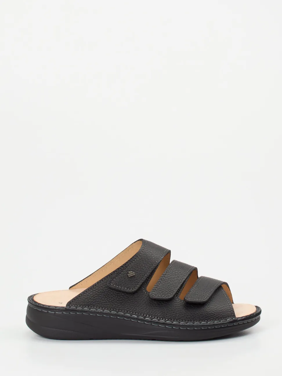 Finn Comfort – Komfort-Pantolette aus Kalbleder schwarz