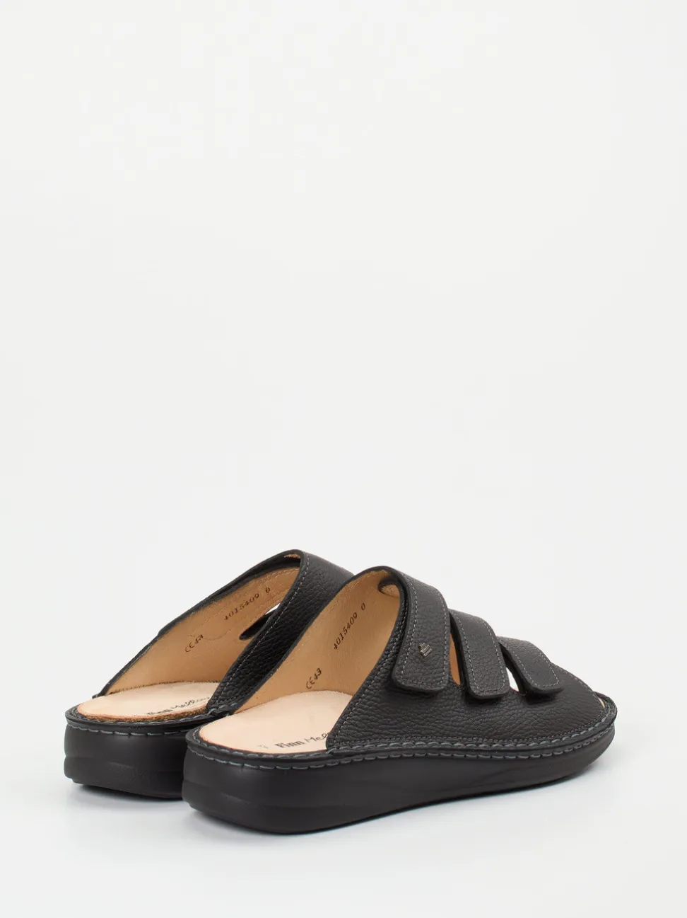 Finn Comfort – Komfort-Pantolette aus Kalbleder schwarz
