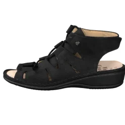 Finn Comfort – Komfortsandalen aus Nubukleder schwarz