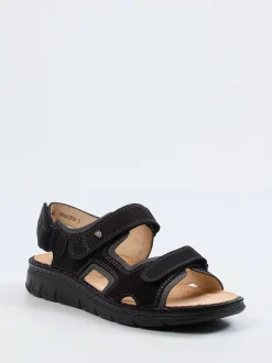 Finn Comfort – Komfortsandalen aus Nubukleder schwarz