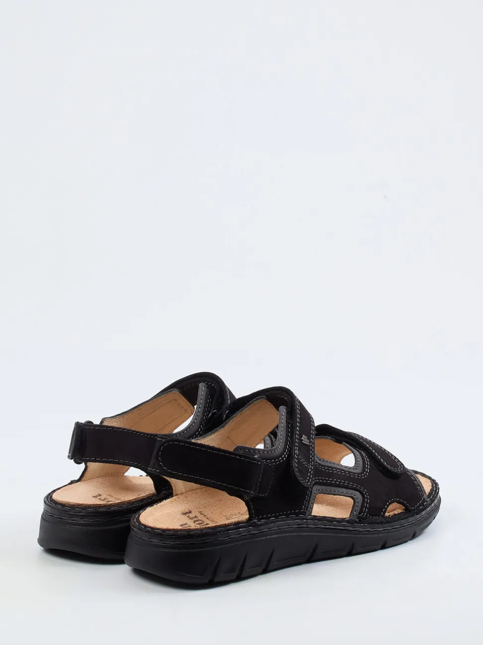Finn Comfort – Komfortsandalen aus Nubukleder schwarz